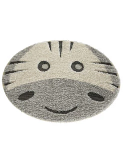 Kinder-Teppich, Hellgrau -Teppiche Verkäufe Quagga KinderTeppich Grau Hellgrau 120rund fper