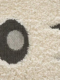 Kinder-Teppich, Hellgrau -Teppiche Verkäufe Quagga KinderTeppich Grau Hellgrau 120rund lup2