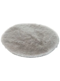 Sitzauflage, Silver -Teppiche Verkäufe Ranua Kunstfell Sitzkissen Hellgrau Silver 35rund fper