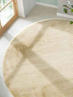 Kunstfell-Teppich, Creme