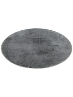 Kunstfell-Teppich, Anthrazit -Teppiche Verkäufe Ranua KunstfellTeppich Dunkelgrau Anthrazit 160rund fper