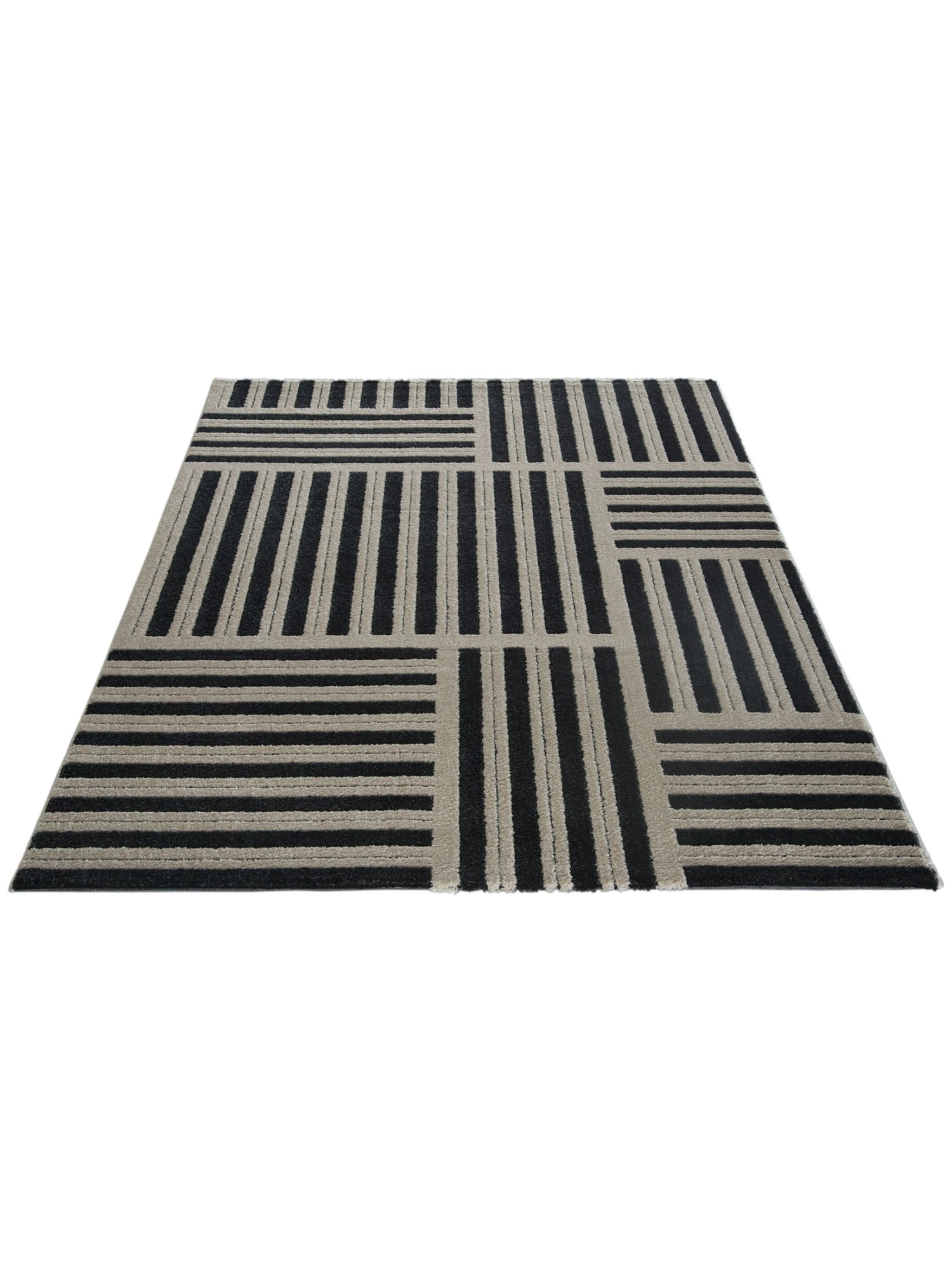 Moderner Teppich, Black/White 5 Moderner Teppich, Black/White – Bild 3