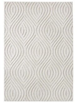 Moderner Teppich, Offwhite -Teppiche Verkäufe Rombo ModernerTeppich Creme Offwhite 160x230 pla