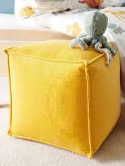 Pouf, Senf -Teppiche Verkäufe Samson Pouf Gelb Senf 40x40 mil