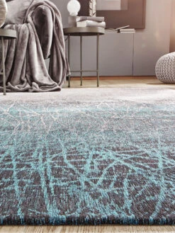 Vintage-Teppich, Glacier -Teppiche Verkäufe Scribble Designerteppich blau Glacier 170x240 mil2