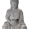 Figur, Hellgrau -Teppiche Verkäufe SitzenderBuddha Figur Grau Hellgrau 36x29x50 pla