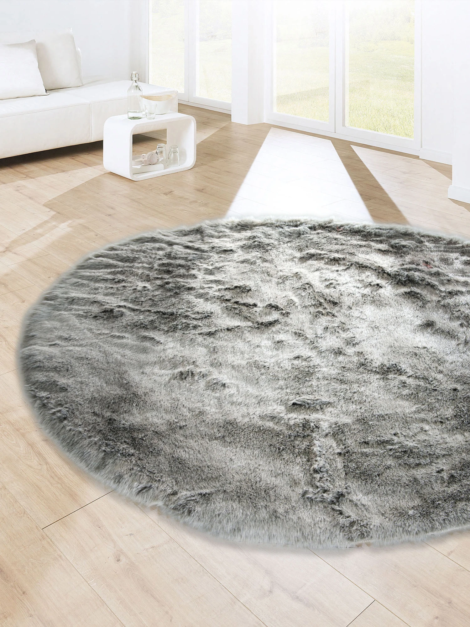 Kunstfell-Teppich, Taupe 3 Kunstfell-Teppich, Taupe