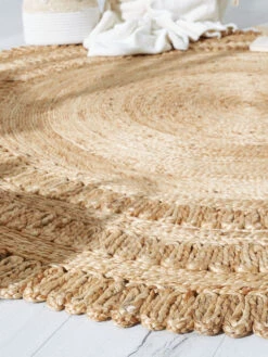 Jute-Teppich, Natural -Teppiche Verkäufe Skyarp JuteTeppich Beige Natural 150rund spar