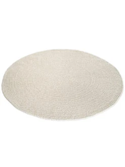 Filzkugel-Teppich, White -Teppiche Verkäufe Smedby FilzkugelTeppich Weiss White 200rund fper