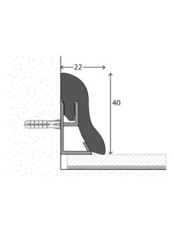 Sockelleiste, Buche Royal -Teppiche Verkäufe Sockelleiste4cm Zubehoer 4x250 schema 14