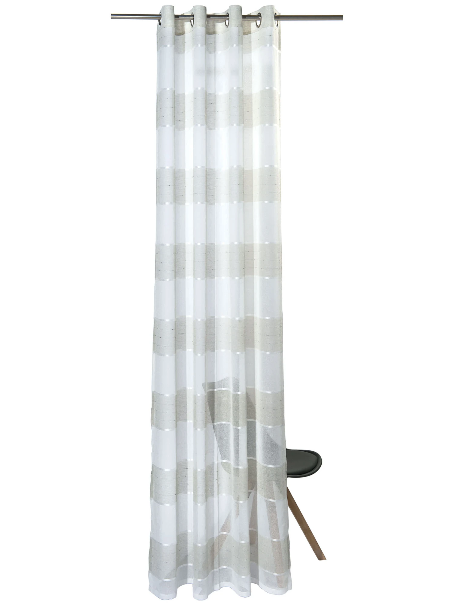 Ösenschal, Taupe 5 Ösenschal, Taupe – Bild 3