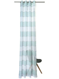 Ösenschal, Mint -Teppiche Verkäufe Sontje Gardine Oesenschal Gruen Mint 140x245 pla2