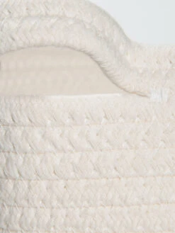 Korb, Braun/Weiss -Teppiche Verkäufe Souble Korb Braun BraunWeiss 24x24x23 lup2