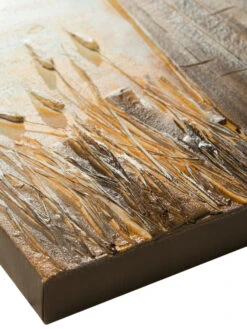 Leinwand-handgemalt, Hellgraublau -Teppiche Verkäufe SteginsMeer Leinwandbild Hellblau 60x120 lup1