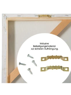 Leinwand-handgemalt, Hellgraublau -Teppiche Verkäufe SteginsMeer Leinwandbild Hellblau 60x120 ruk