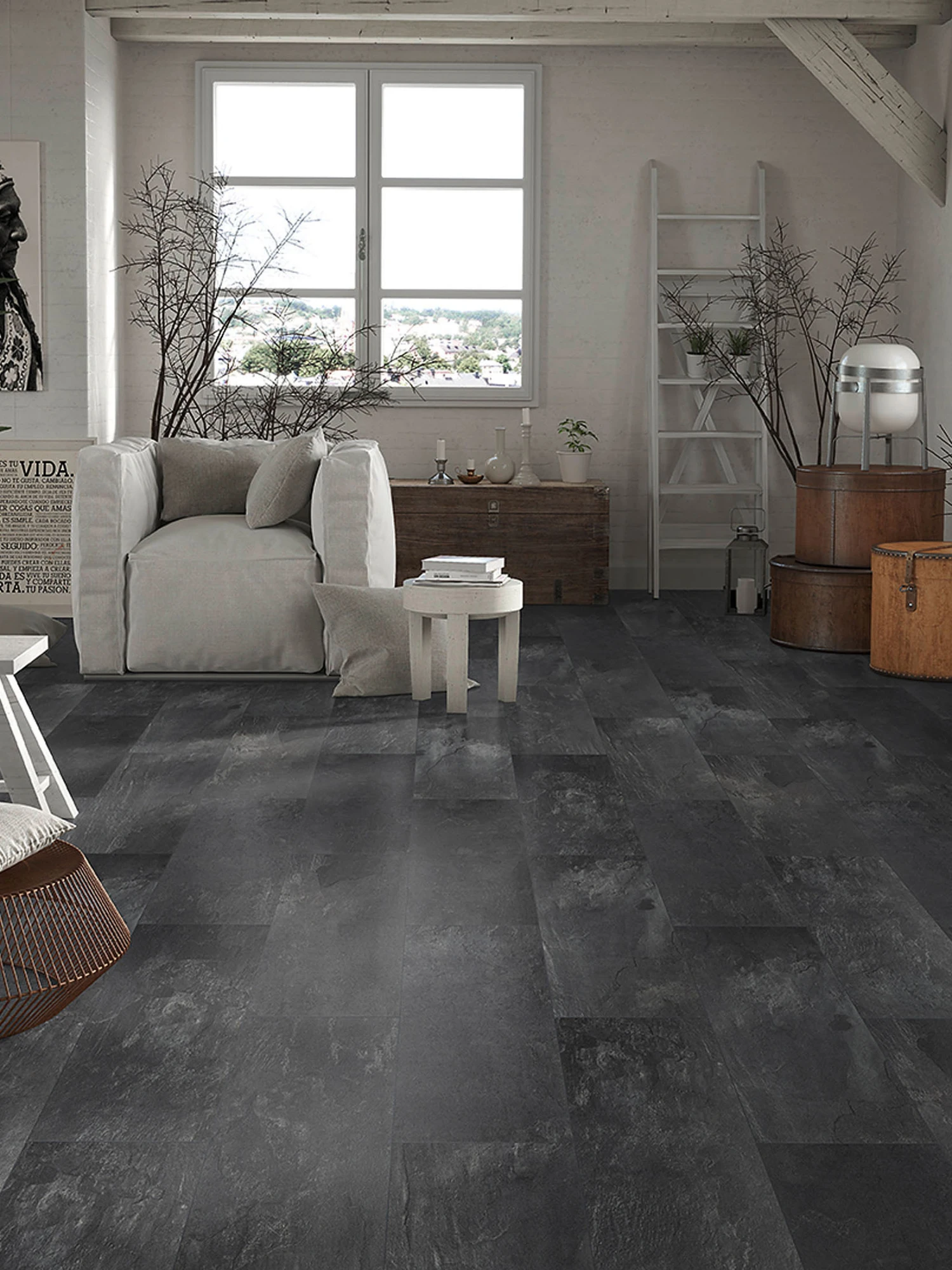 Klick-Laminat, Ölschiefer 62292 3 Klick-Laminat, Ölschiefer 62292