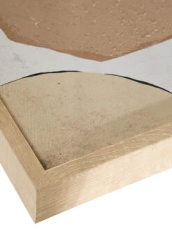 Leinwand-Druck-handbemalt, Dunkelbeige -Teppiche Verkäufe Storea Druckgerahmt Beige Dunkelbeige 30x40 lup2