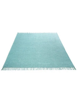 Baumwoll-Teppich, Aqua -Teppiche Verkäufe Summerweave Handwebteppich blau aqua 170x240 fper