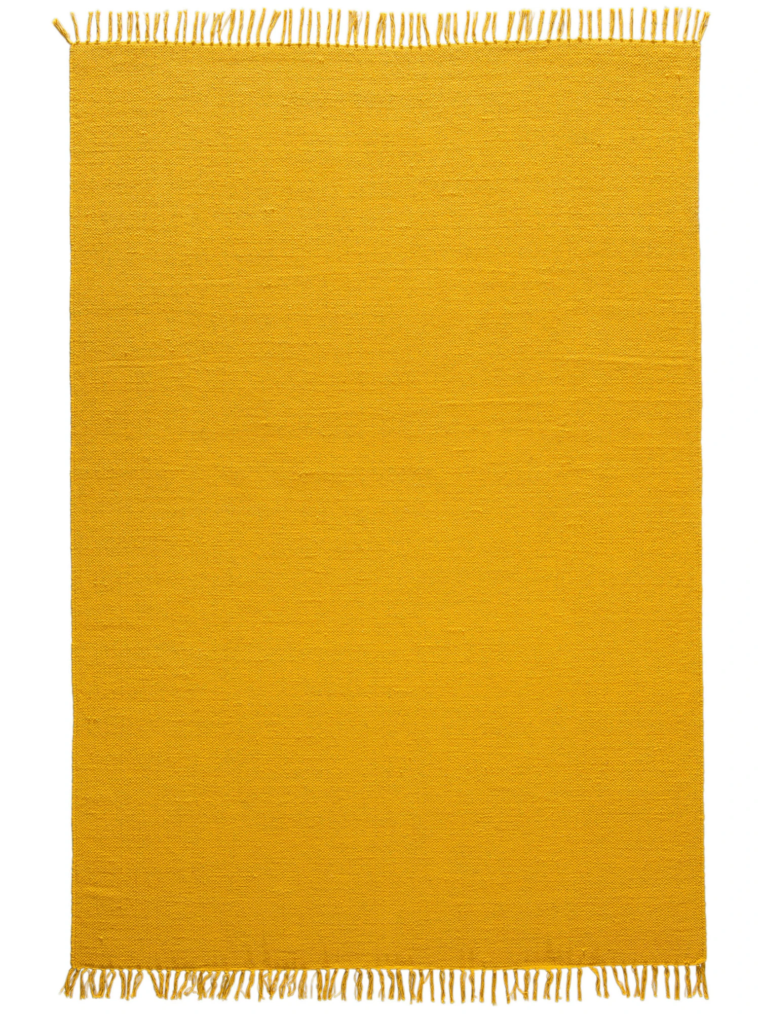 Baumwoll-Teppich, Sonnengelb 3 Baumwoll-Teppich, Sonnengelb – Bild 2