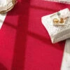 Baumwoll-Teppich, Himbeerrot -Teppiche Verkäufe Summerweave Handwebteppich rot Himbeerrot 170x240 mil