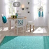 Baumwoll-Teppich, Petrol -Teppiche Verkäufe Summerweave Handwebteppich tuerkis petrol 170x240 mil