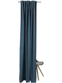 Vorhang Mit Gardinenband, Petrol -Teppiche Verkäufe Sunna Gardine VerdeckteSchlaufe Blau Petrol 140x245 pla2