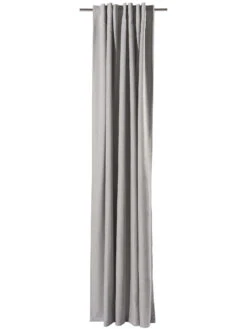 Vorhang Mit Gardinenband, Silber 8 Vorhang Mit Gardinenband, Silber -Teppiche Verkäufe Sunna Gardine VerdeckteSchlaufe Hellgrau Silber 140x245 pla1