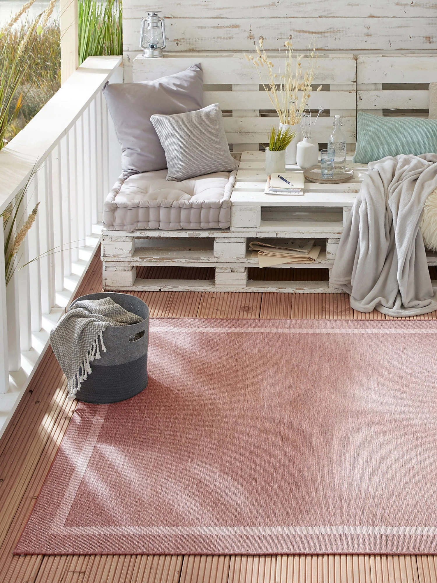 Outdoor-Teppich, Rose 3 Outdoor-Teppich, Rose