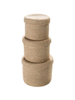 Korb, Dunkelbeige -Teppiche Verkäufe Tiffin Korb Beige Dunkelbeige set2