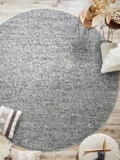 Handweb-Teppich, Dark Grey