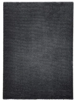 Hochflor-Teppich, Dunkelgrau -Teppiche Verkäufe Touch UniTeppich grau Dunkelgrau 160x230 pla