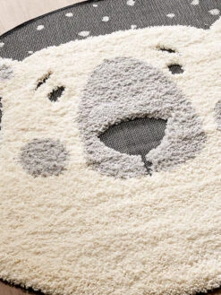 Kinder-Teppich, Dunkelgrau 10 Kinder-Teppich, Dunkelgrau -Teppiche Verkäufe Ursus KinderTeppich Grau Dunkelgrau 120rund lup