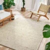 Woll-Teppich, Light Beige -Teppiche Verkäufe Vennesund HandwebTeppich Creme Hellbeige 170x230 mil