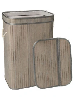 Korb, Hellgrau -Teppiche Verkäufe WaescheboxBen Korb Hellgrau 30x40x60 offen per3