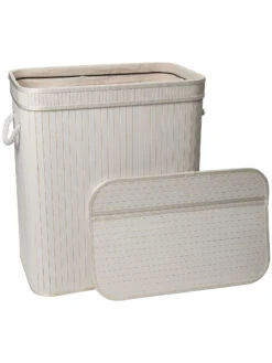 Korb, Weiss 10 Korb, Weiss -Teppiche Verkäufe WaescheboxXL Korb Weiss 32x52x60 offen per3