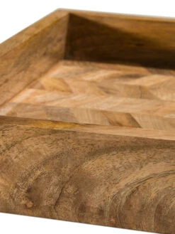 Deko-Tablett, Braun 9 Deko-Tablett, Braun -Teppiche Verkäufe WoodenMosaik DekoTablett Braun 28x38x5 lup